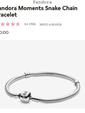 Pandora Moments Snake Chain Bracelet